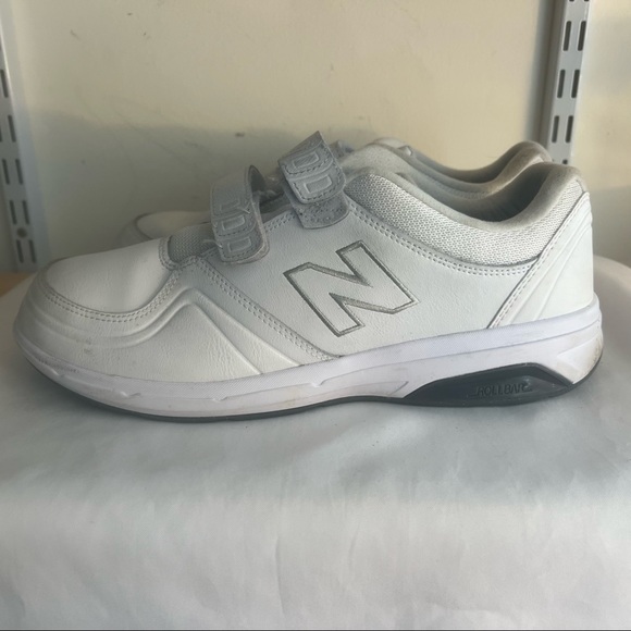 New Balance 813 Shoes White Double Strap Leather Walking Shoes Men's 11 EUC - Picture 5 of 7